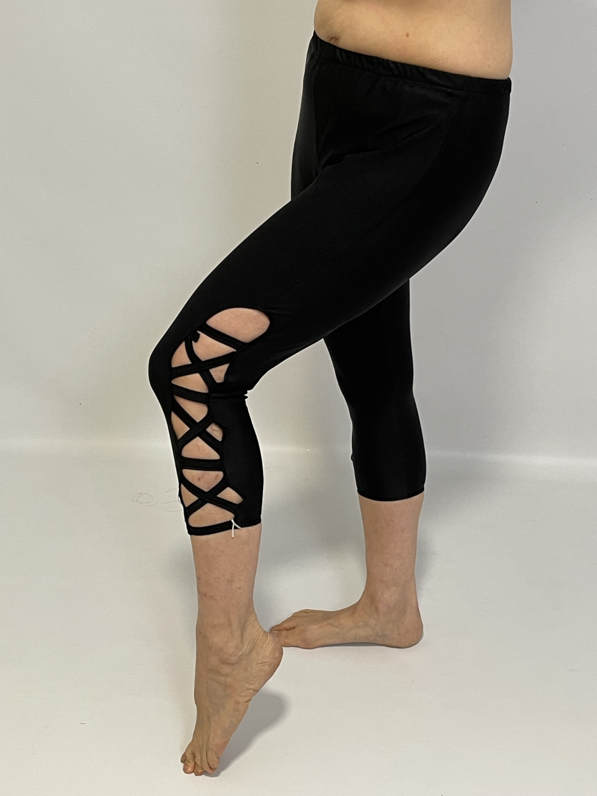 Leggings/Dance Pants - Black criss cross - Farida Dance
